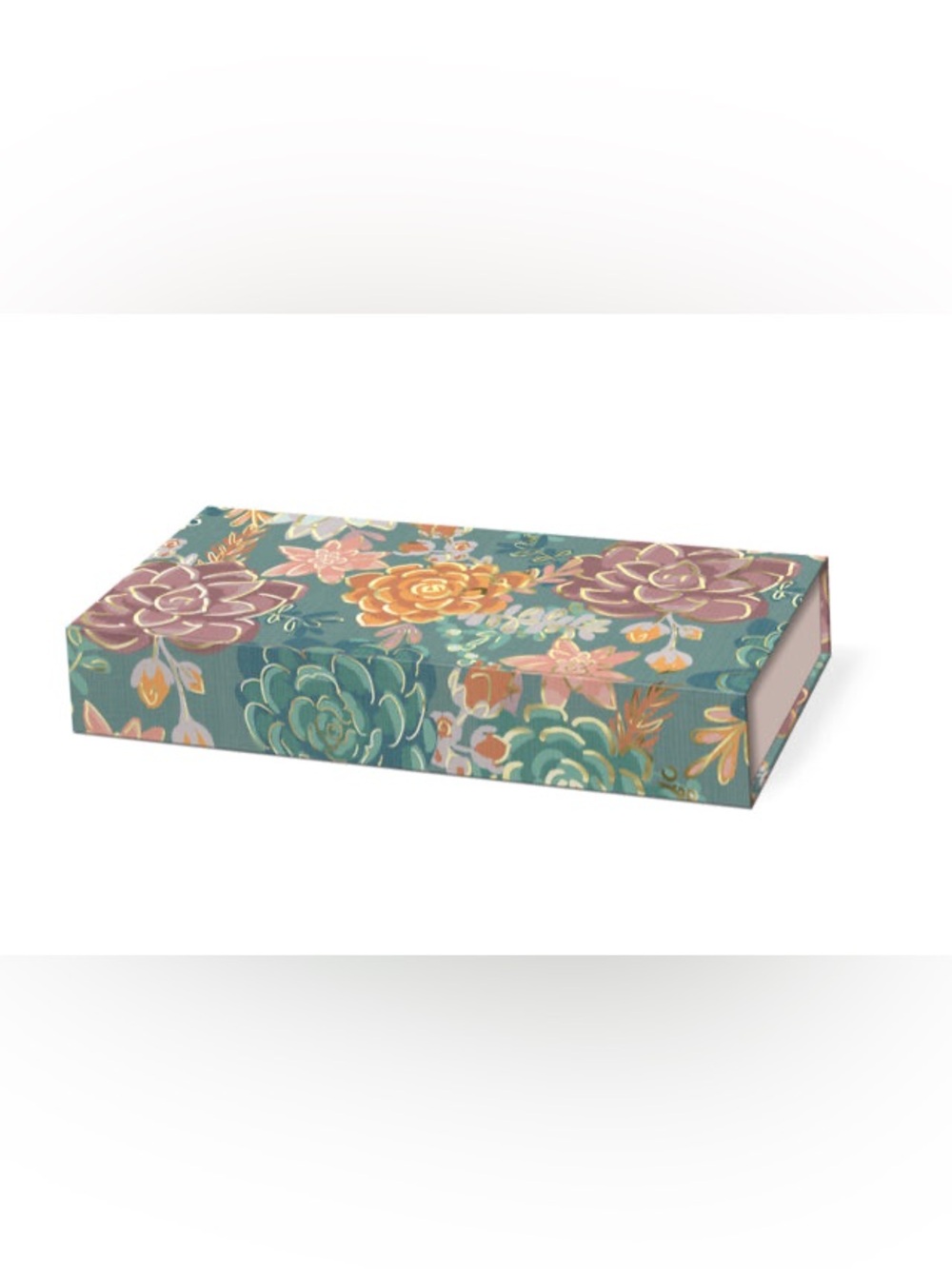 Molly & Rex Floral Succulent Print Storage Box